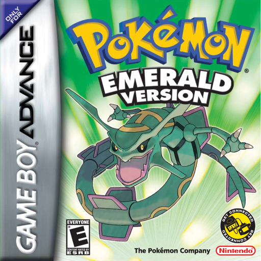 Pokemon Emerald box art for GameBoy Advance
